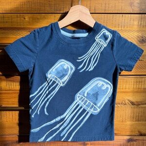 Tea Collection Navy Blue Jellyfish Kids T-Shirt
